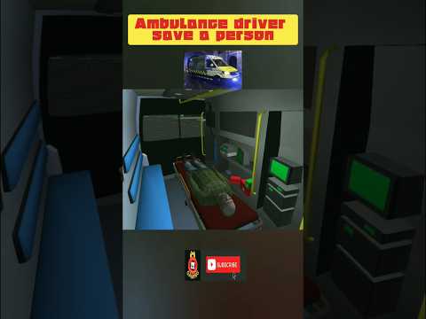 Ambulance driver save a person 🚑 #short