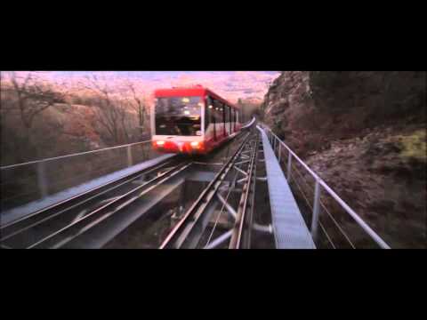 Funiculaire Crans-Montana to Sierre highspeed timelapse
