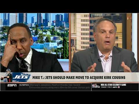 FIRST TAKE | Jets should acquire Kirk Cousins! - Stephen A. reacts to Mike Tannenbaum comments