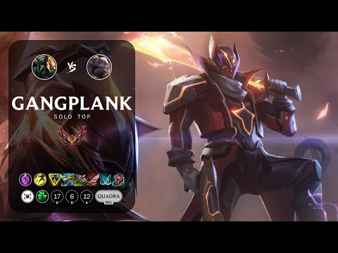 Gangplank Top vs Poppy - KR Grandmaster Patch 13.21