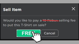 How to sell roblox t shirts for free
