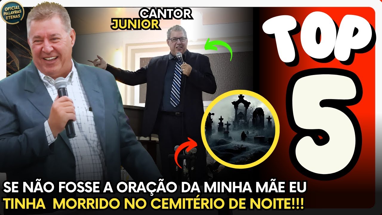 5️⃣ Testemunhos fortes do 👉CANTOR JUNIOR!👈 Deus vai falar 5 vezes no seu coração🔥
