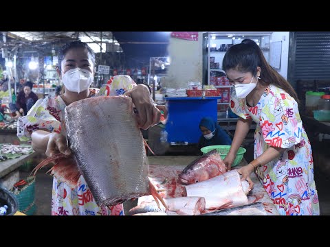 Market show, How to make tomato braised fish / Buy fish for cooking
