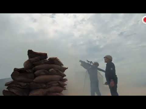 firing from SUNGUR MANPADS at a target