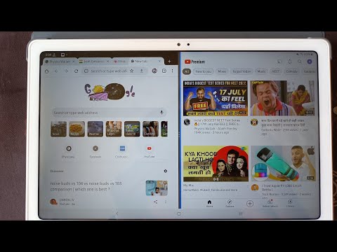 How to use split screen in Samsung Galaxy Tab A7 | Multi Window, Dual screen, Split & Multi Screen