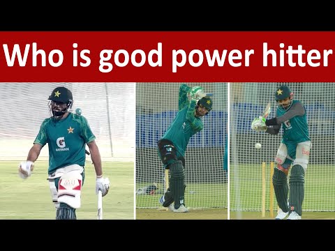 All Pak batters doing sixes training