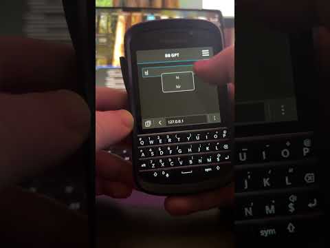 Blackberry Q10 with #ai BB GPT #blackberry #chatgpt #python #coding