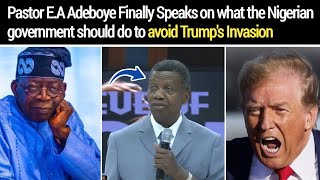 Download lagu Pastor Adeboye Finally Speaks on what the Nigerian government should do to avoid Trump's Invasion mp3
