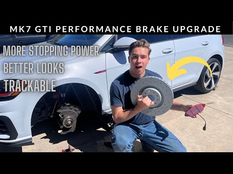 MK7 Performance Brake install! ( BIG STOPPING POWER! )