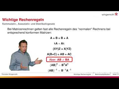 17 Rechenregeln für Matrizen