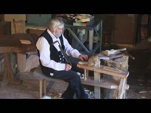 altes Handwerk "" Der Schindelmacher  "