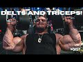 Nick Walker | THIS SHOULDER PUMP IS EPIC! | SHOULDERS AND TRICEPS AT REDCON1 GYM!