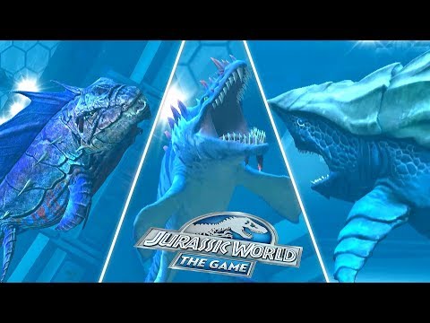 DUNKLEOSAURUS vs MEGARCHELON vs HAINOSAURUS | JURASSIC WORLD THE GAME