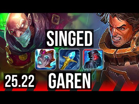 SINGED vs GAREN (TOP) | 6/3/14 | KR Master | 25.22
