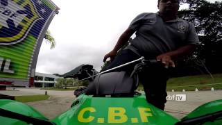 Passeio pela Granja Comary com o motorista da Seleção