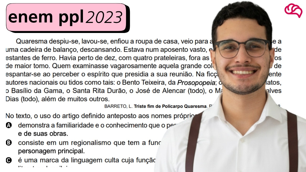 Resolução em Vídeo — Questão 29 ENEM 2023 PPL