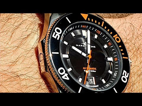 Marc & Son's Classic Diver Black Orange - 42.5 mm bemutatása.
