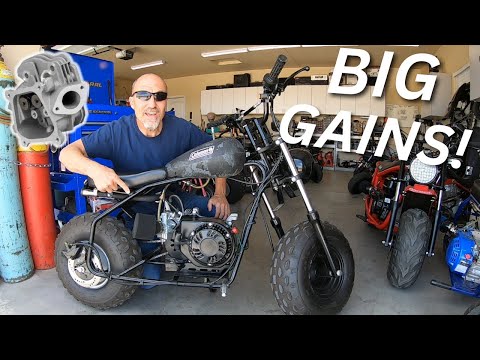 I put a Shred Head on the Coleman mini bike!