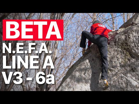 N.E.F.A. - LINE A - V3 (6a) - Boulder BETA | Val di Mello