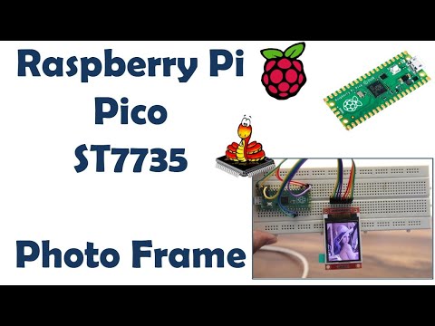 Raspberry Pi Pico interface with ST7735 Micropython | Pico Photo Frame