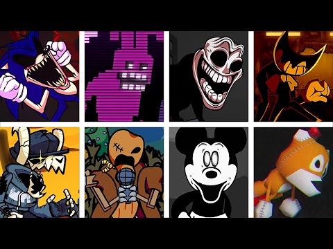 You Can't Run but Every Turn Different Characters Sing It (FNF You Can't Run but Everyone Sings It)