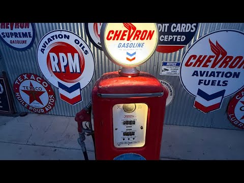 How To  Effortlessly Restore The Original Patina On Vintage Gas Station Pump In Three Hours!
