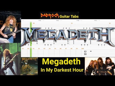 In My Darkest Hour - Megadeth - Guitar + Bass TABS Lesson