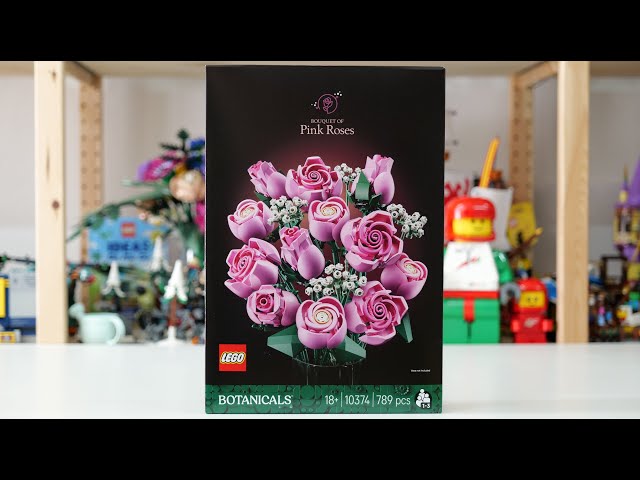 Vídeo relacionado con LEGO Botanicals Ramo de Rosas Rosadas - Maquetas para Adultos de Flores Artificiales - 12 Rosas y 4 Ramas de Paniculata Artificial - Decoración Floral del Hogar - Regalo Romántico para Mujeres 10374