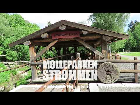 Mølleparken ved Sagelva i Sagdalen på Strømmen, juni 2021 | Video: Vårt Strømmen, vårtstrømmen.no.
