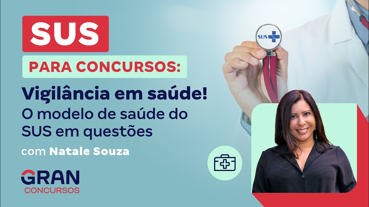 SUS para Concursos: Vigilância em saúde! O modelo de saúde do SUS em questões com Natale Souza