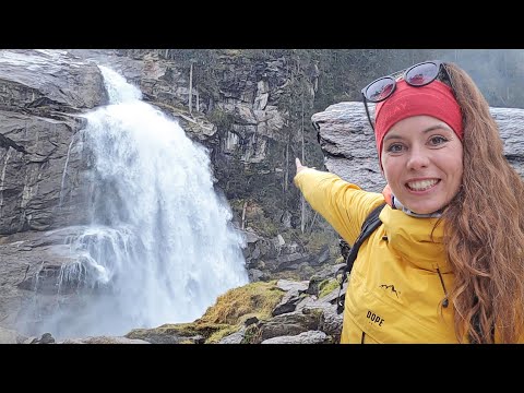 The largest waterfall in Europe: Krimml Waterfalls (385 m) in Austria