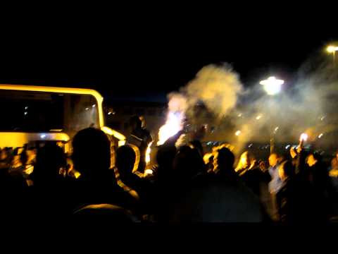 Cambuurspelers opwachten na vvv venlo-Cambuur