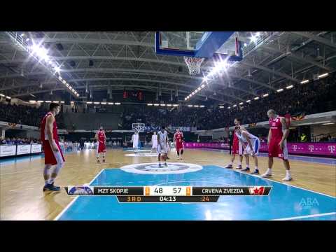 ABA Liga 2014/15, Round 13 match: MZT Skopje Aerodrom - Crvena zvezda Telekom (22.12.2014)