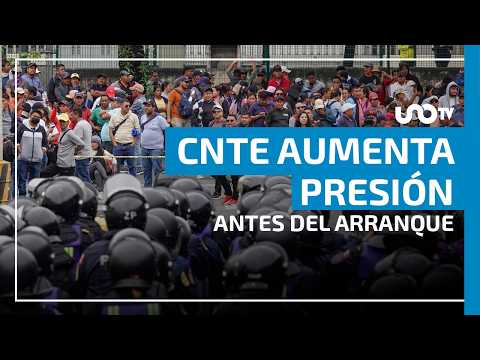 CNTE cerca el Estadio Ciudad de México a horas de la inauguración