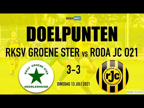 Groene Ster Roda JC O21  uitslag 3-3; Alle doelpunten.