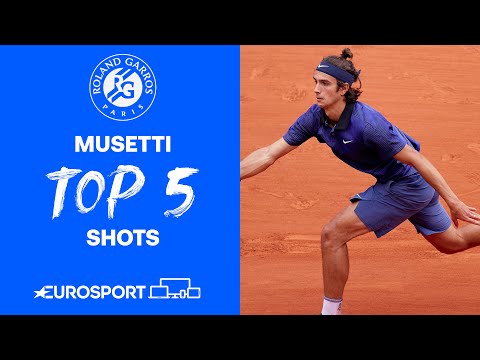 Lorenzo Musetti Top 5 Shots | 2021 Roland Garros | Tennis | Eurosport