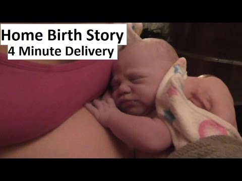 FAST! Natural Planned Home Birth Story Surprise Gender 6th Baby