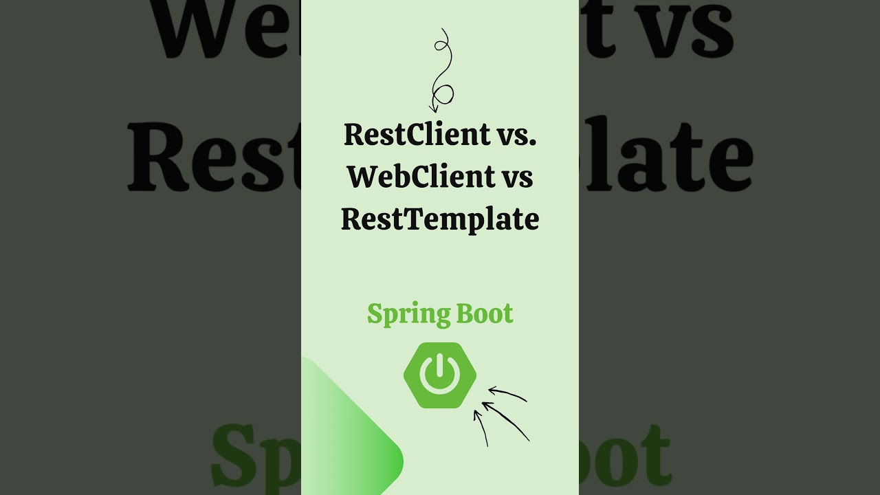 🍃 RestClient vs. WebClient vs RestTemplate #springboot #coding #java  #programming  #rest