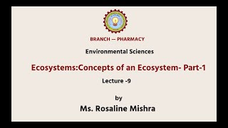 Environmental Sciences | Ecosystems: Concepts of an Ecosystem Part-1| AKTU Digital Education