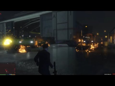 5 minutes of chaos at the military base with invincibility!! | GTA 5 Gameplay walkthrough 