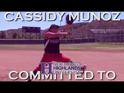 2020 Cassidy Munoz Pitcher and First Base Softball Skills Video