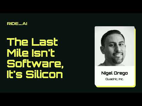 Nigel Drego, Quadric CTO, Speaks at RideAI