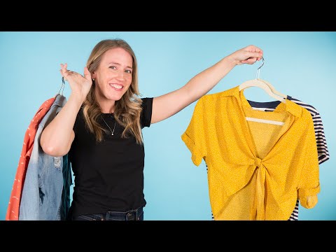 Part of a video titled How To Organize Your Closet By A Professional Organizer - YouTube