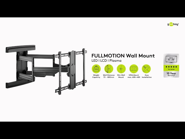 Video teaser for TV Wall Mount Pro FULLMOTION (L) Wide Range