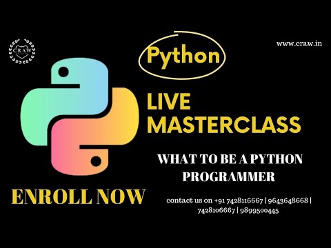 Python Basic To Advance Masterclass By Craw Security