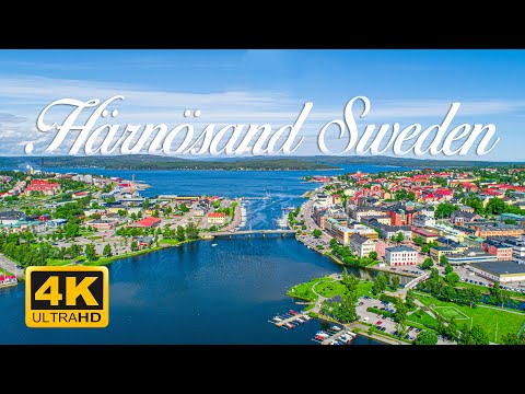 Härnösand Drone Footage 2020 | 4K Aerial Views of Sweden’s Charming City 🌿☀️