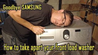 Ultimate Samsung Front Load Washer Disassembly Guide Access to All Components is easy!