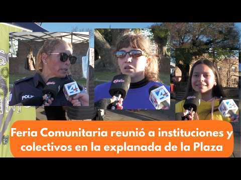 Feria Comunitaria reunió a instituciones y colectivos en la explanada de la Plaza
