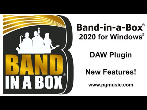 Band-in-a-Box® 2020 for Windows® - DAW Plugin 2.0 New Features!