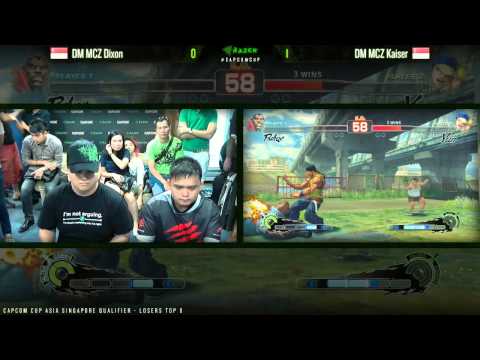 SSF4AE DM MCZ Dixon vs DM MCZ Kaiser  - CAPCOM-Cup Asia SINGAPORE Qualifiers